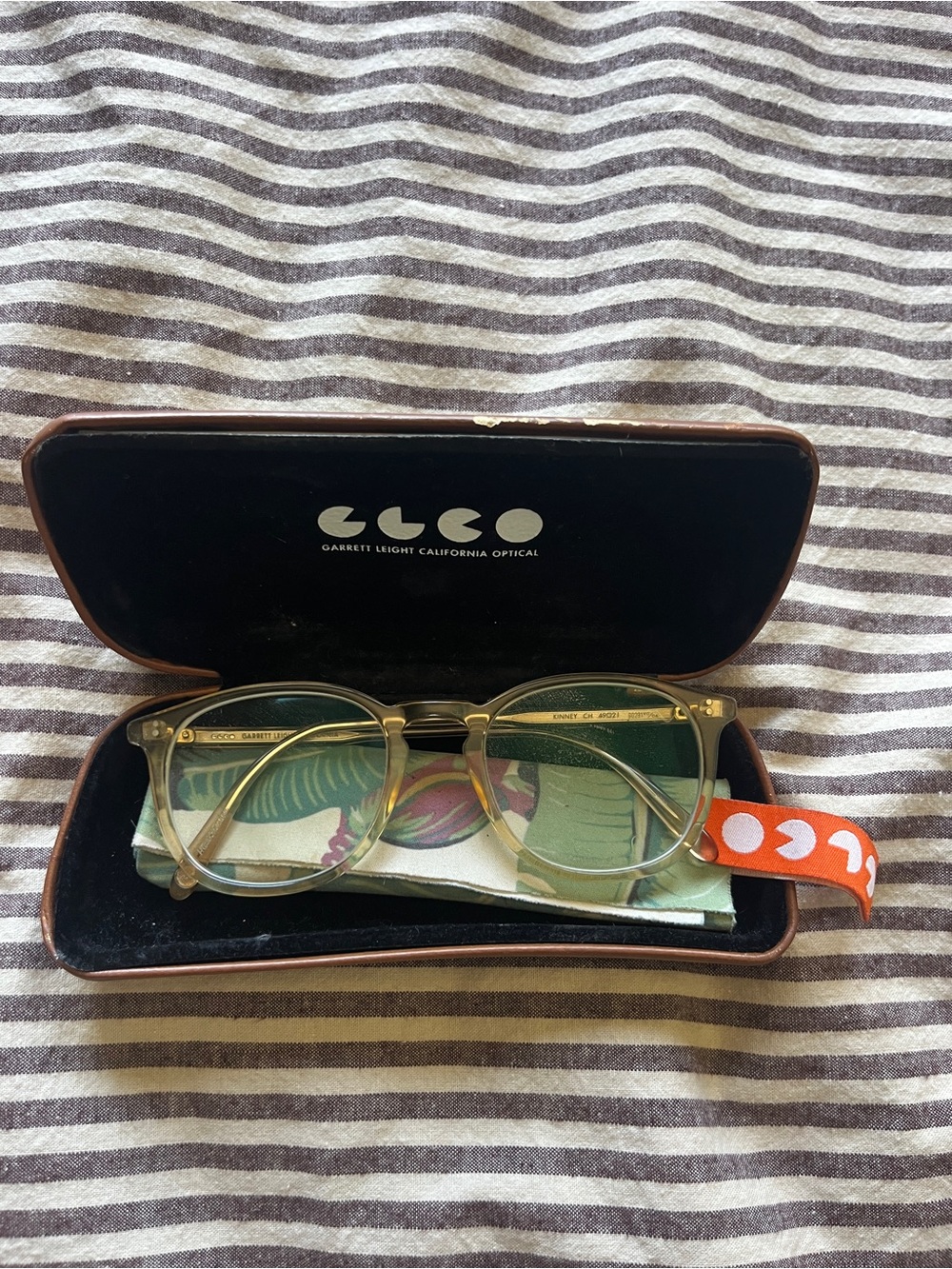Garrett Leight Kinney Clear Frame Glasses